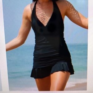 Tummy Control Tankini Swimskirt Set